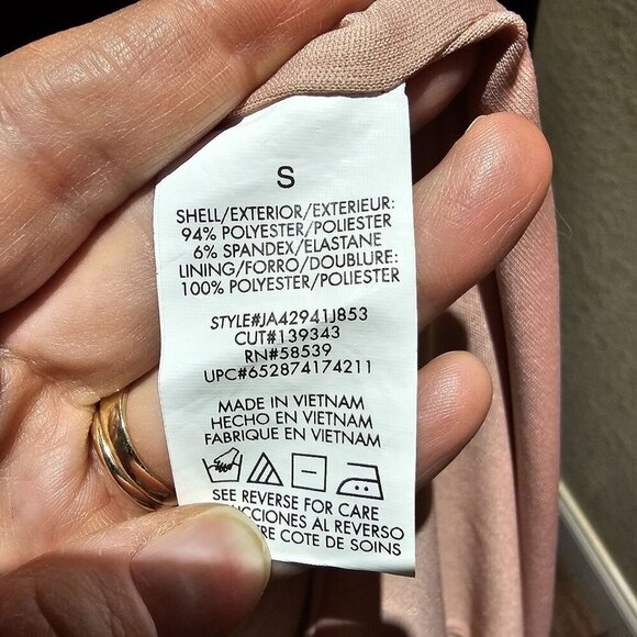 Speechless Pink Sleeveless S Tiered Babydoll Eyelet Dress Back Keyhole Detail - Picture 4 of 8